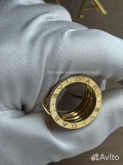 Кольцо bvlgari B zero желтое золото 750