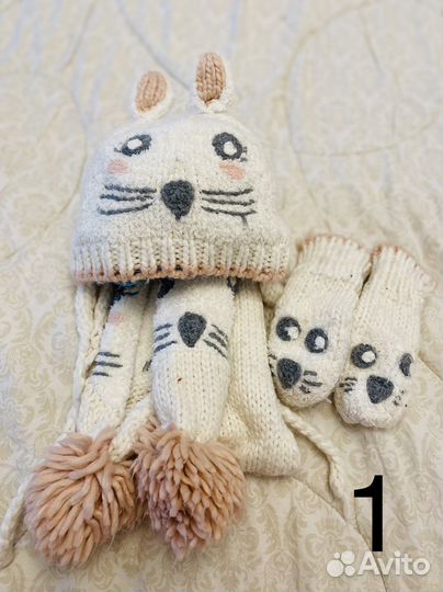 Комплект шапка, шарф