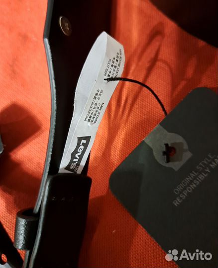 Levi's ремень женский кожа натуральная 90 см