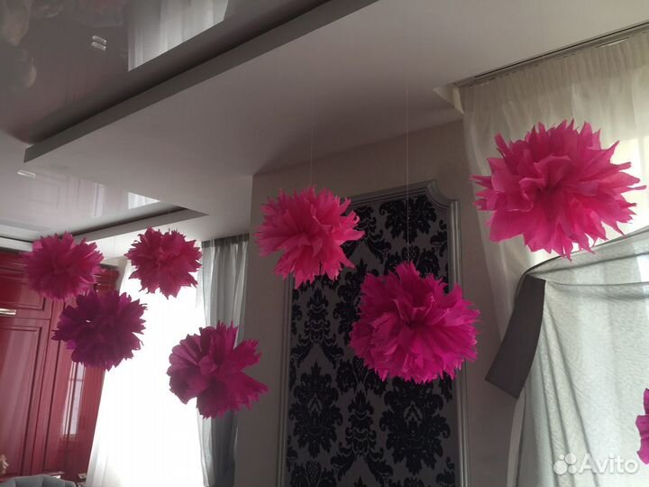 Бумажные помпоны