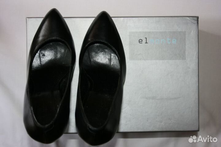 Туфли кожаные на шпильке 36-37