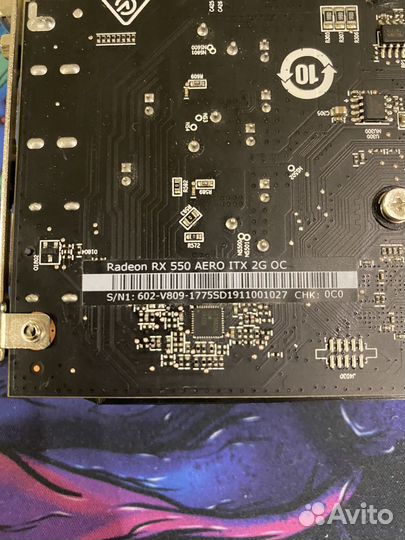 Видеокарта rx550 2gb msi с коробкой