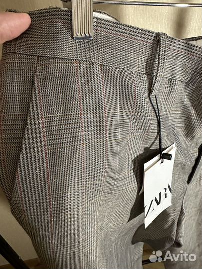 Брюки льняные Zara XL 50-52 премиум новые