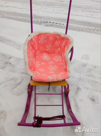 Детские санки на колесах