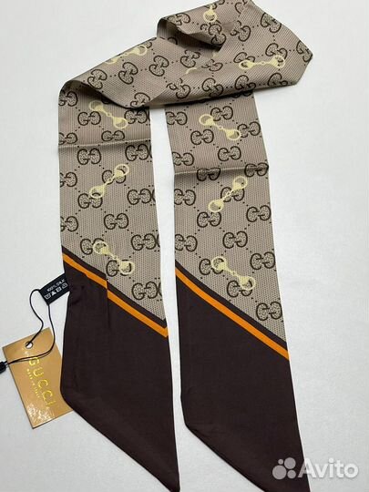 Шелковая лента Twilly твилли Gucci Dior