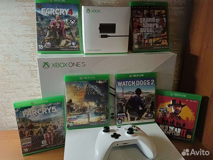 Xbox One s 1tb с играми