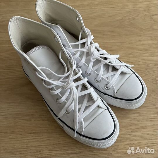 Кеды женские, натуральная кожа converse