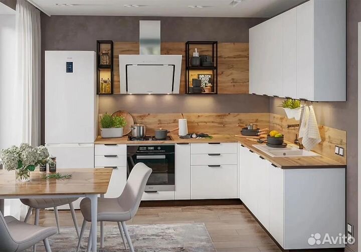 Кухонный гарнитур на заказ Ницца фасад мдф