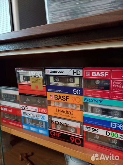 Аудиокассеты новые,запечатанные Denon,Tdk,Basf