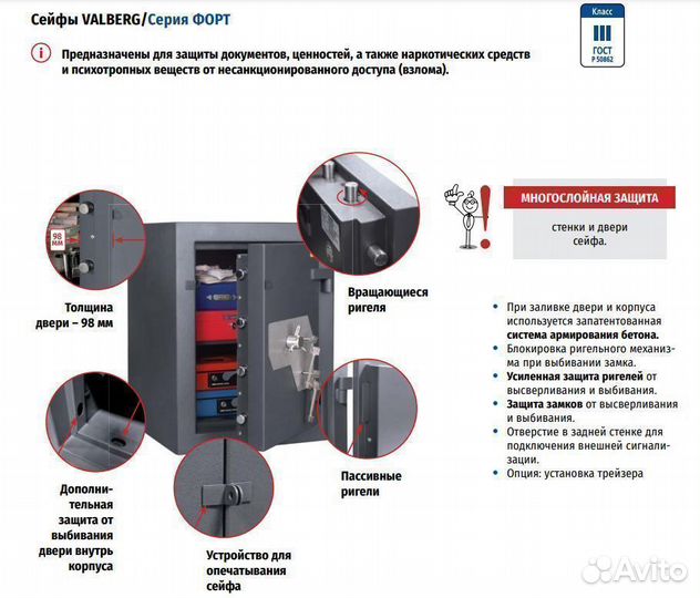 Взломостойкий сейф Valberg форт 1685 EL