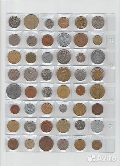 Монеты мира 96 стран: Европа, Aзия, Африка,острова