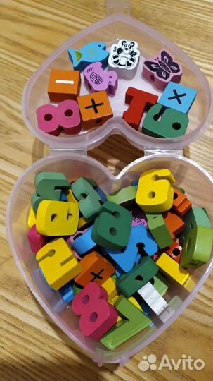 Мозаика деревянные бусины