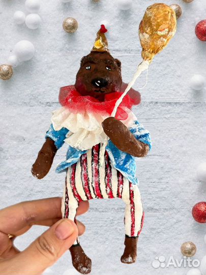 Елочные игрушки из ваты СССР