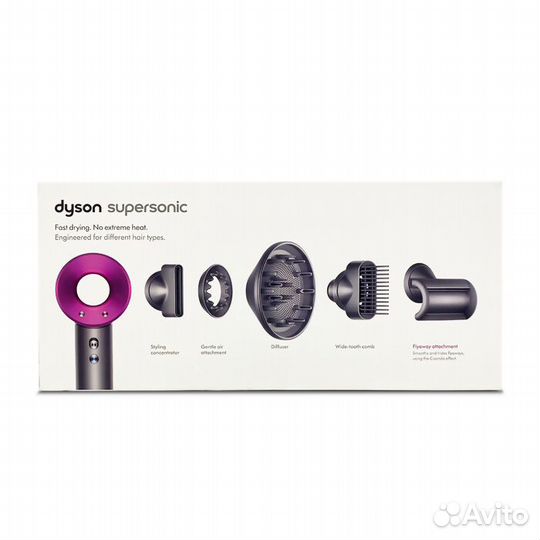 Фен Dyson Supersonic HD07 никель / фуксия оригинал