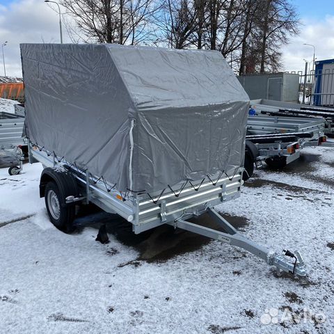 Легковой прицеп 2.7х1.5 с тентом скос