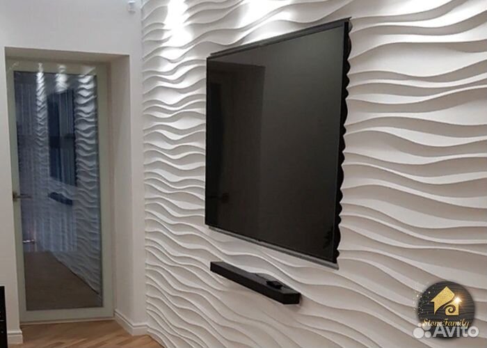 Гипсовые 3D панели и декоративный камень Отделка
