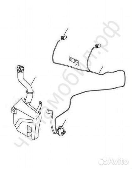 Бачок омывателя с мотором Geely CK 1 Otaka