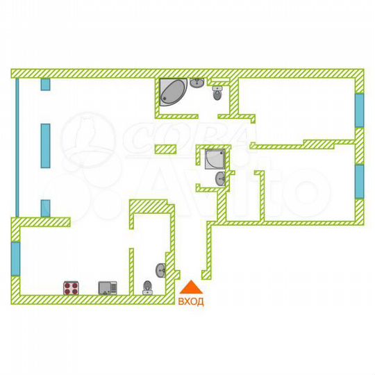 2-к. квартира, 115,5 м², 17/17 эт.