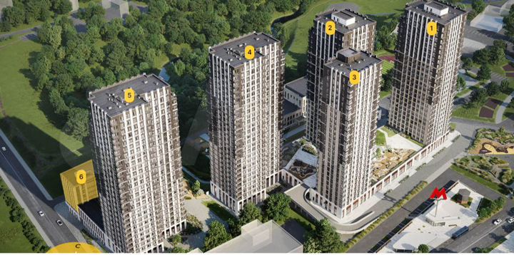 Квартира-студия, 35,1 м², 23/27 эт.
