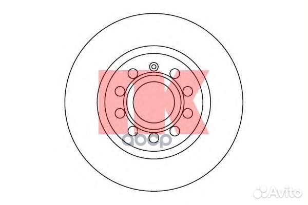 Диск тормозной 204787