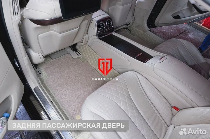 3D коврики из экокожи mercedes