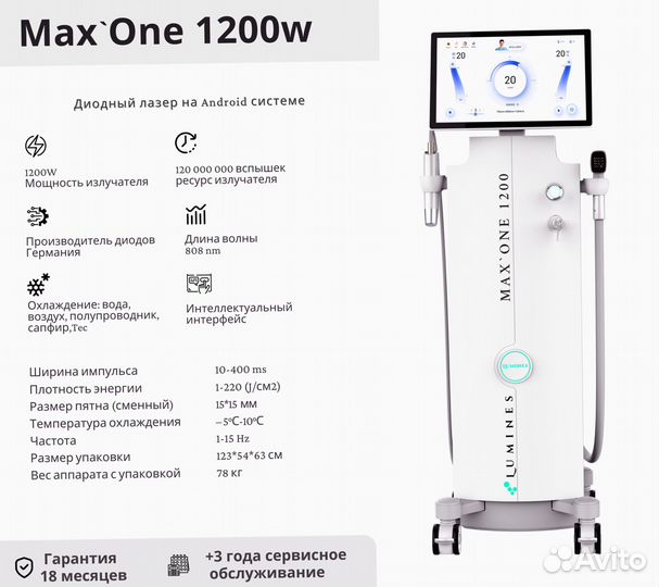 Диодный лазер Люминес максван 1200 Вт