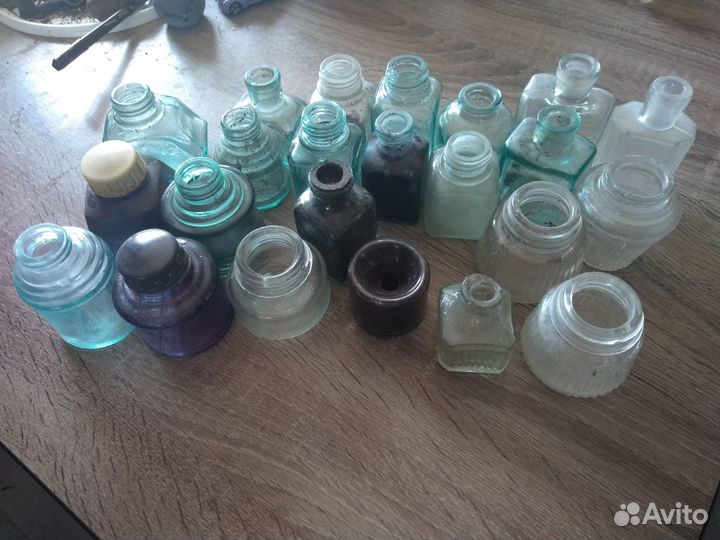 Чернильницы баночки старинные от чернил