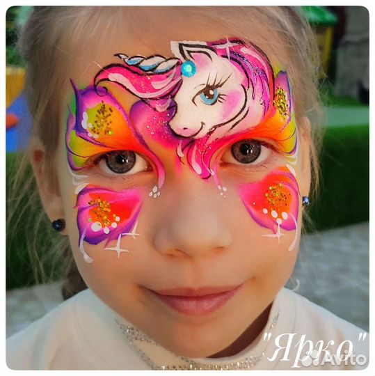 Аквагрим,бьютибар,Блеск-тату