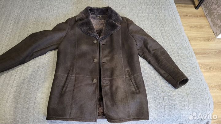 Кожаная дубленка мужская