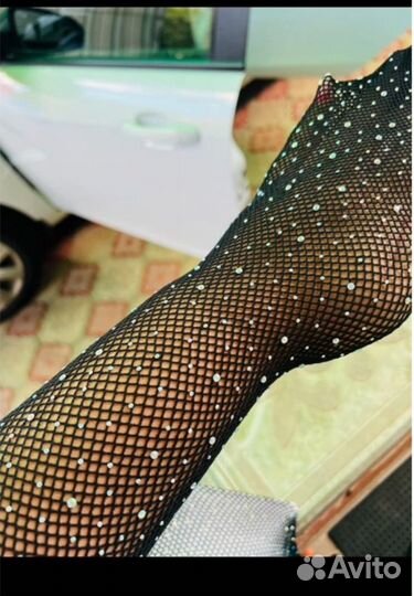 Колготки со стразами