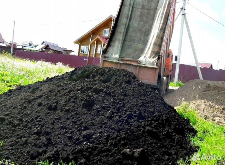 Чернозем земля плодородная грунт 5-10 кубов