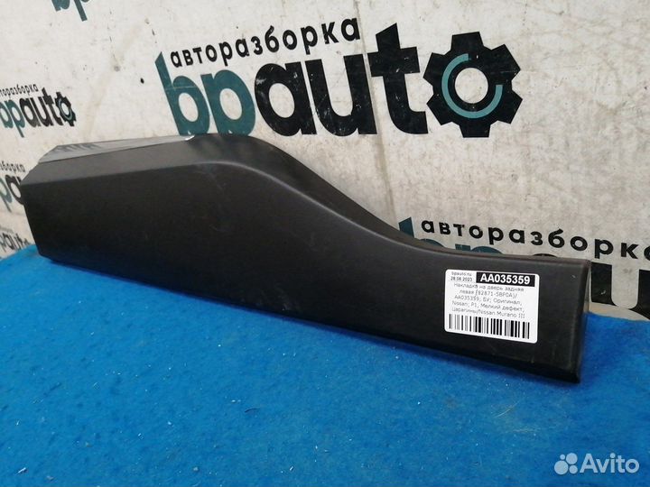 Накладка на дверь задняя левая 82871-5BF0A Nissan