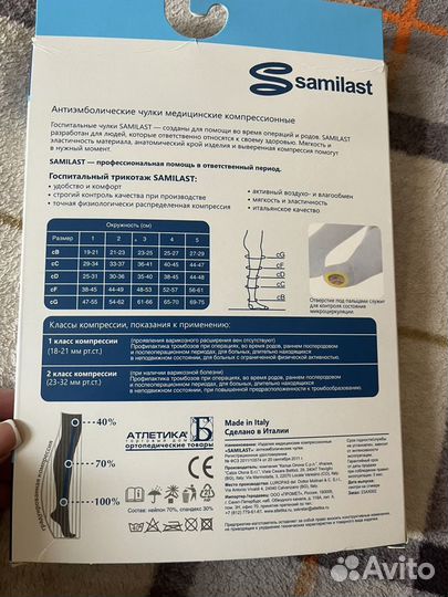 Компрессионные чулки 2 класс