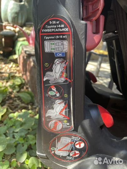 Детское автокресло 9 до 36 кг