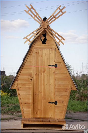 Дачный туалет деревянный BAG341