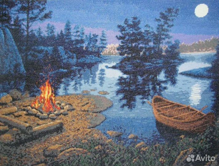 Живой огонь вышивка крестом