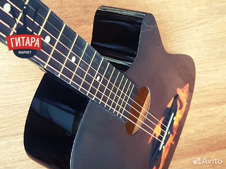 Новая акустическая гитара с анкером