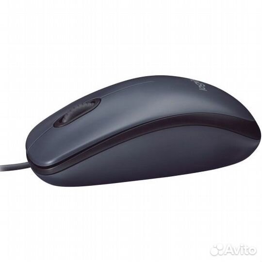 Офисная проводная мышь Logitech M100 Gray