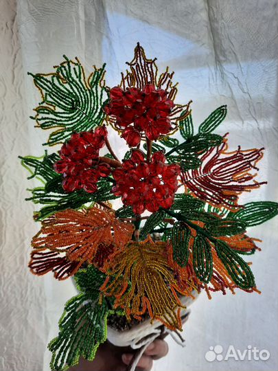 Букет из бисера