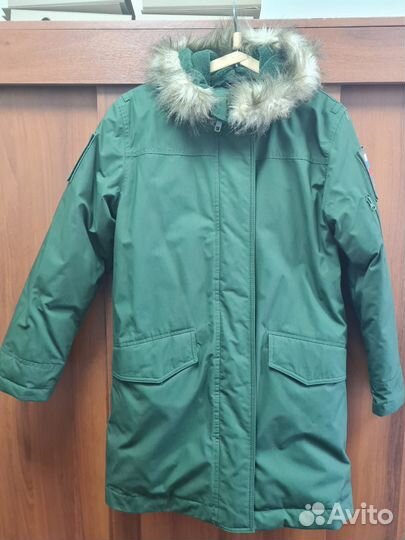 Военная зимняя женская офисная куртка-парка