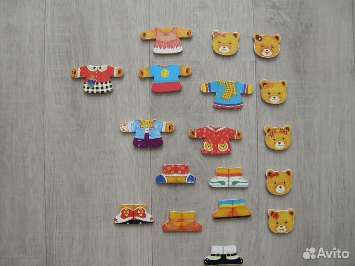 Пазл с набором одежды Медвежонок