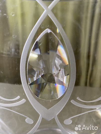 Ваза для цветов хрустальная