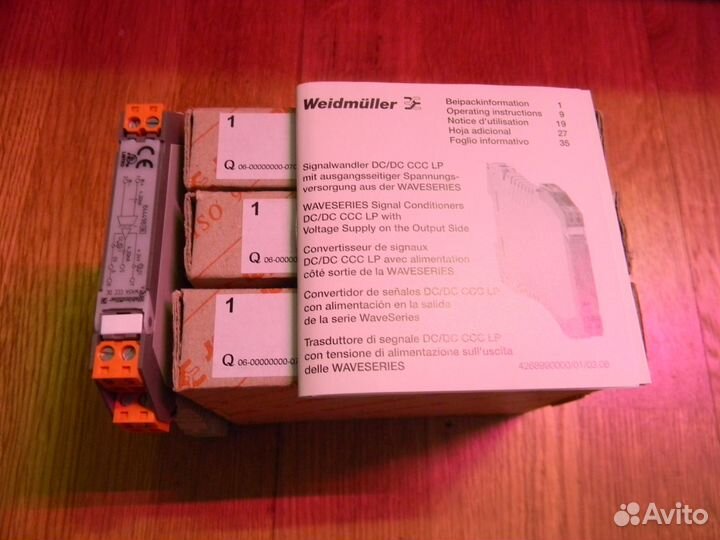 Weidmuller WAS4 CCC DC 4-20/4-20mA, WAS4 VVC DC 0