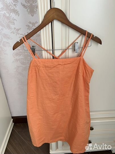 Платье оранжевое H&M