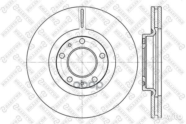 6020-3723V-SX диск тормозной передний Peugeot