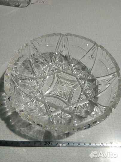 Салатник хрустальный средний