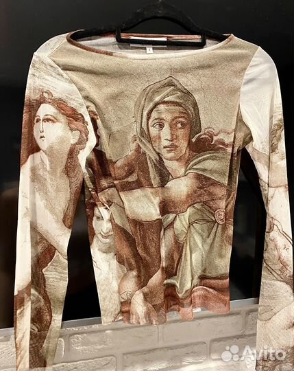 Винтажный топ y2k PIU PIU Италия