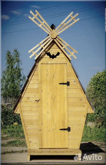 Уличный туалет с декором взб 831