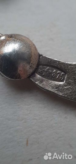 Серебряные серьги полумесяц