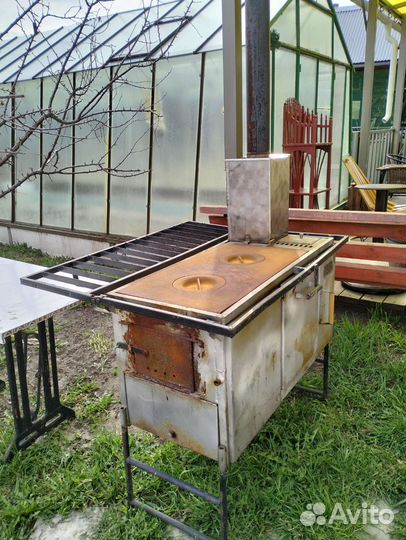 Печь полевая железная